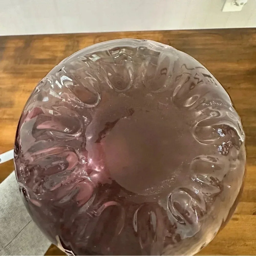 Vintage Amethyst Round Flower Vase 6